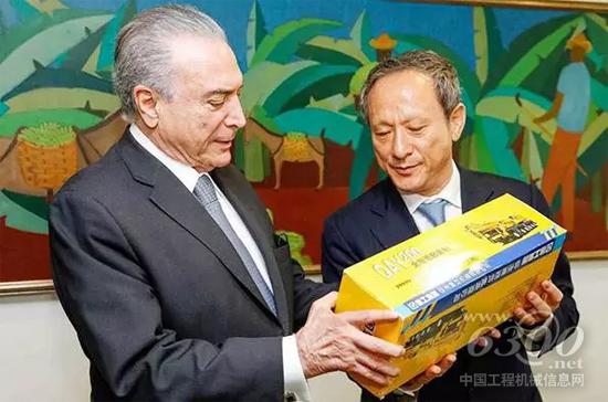 巴西总统特梅尔称赞:徐工集团是中国企业在巴西投资发展的成功典范!
